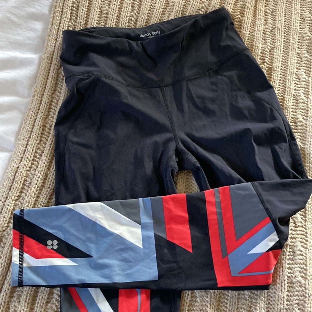 Sweaty Betty black retro running tights